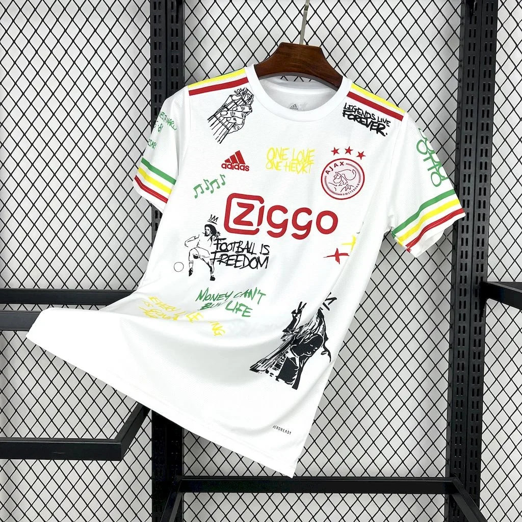 Ajax Amsterdam Bob Marley football jersey 2025 2026
