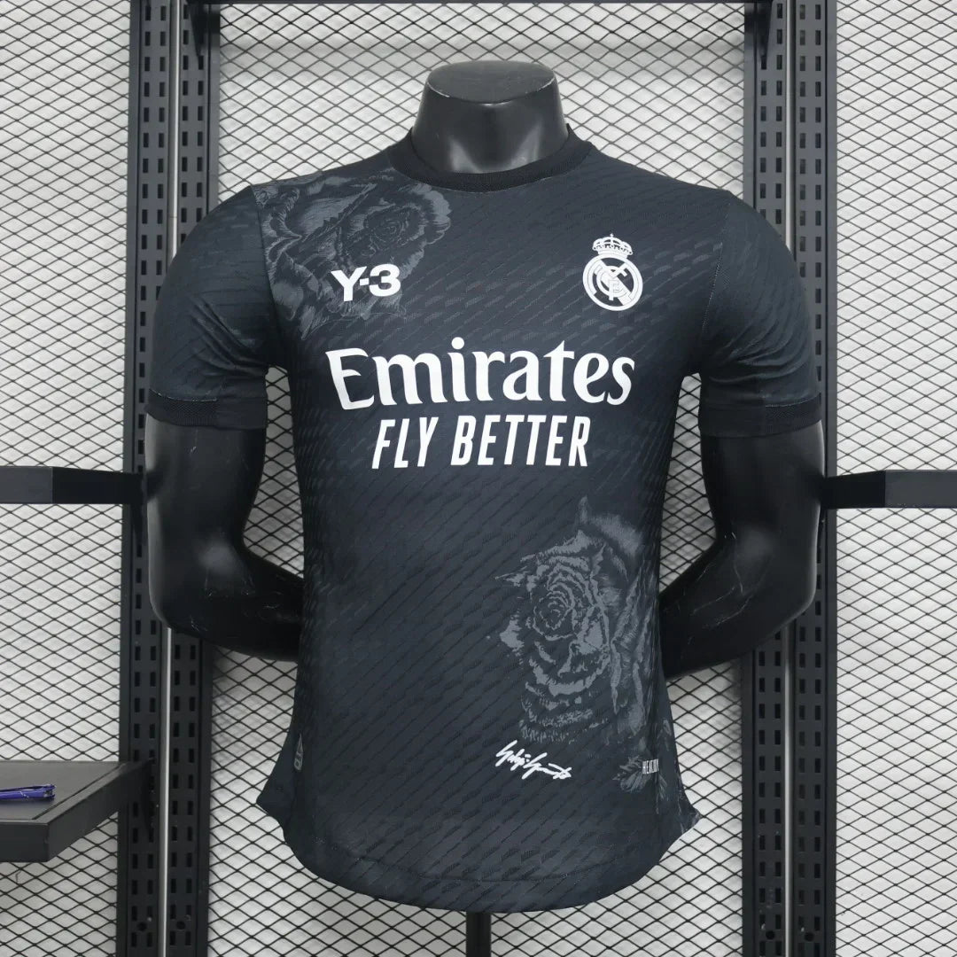 Real Madrid Y3 Black Football Jersey 2024 2025