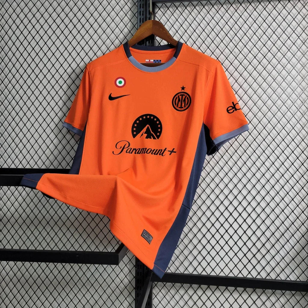 Inter Milan Football Third Orange Jersey 2023 2024