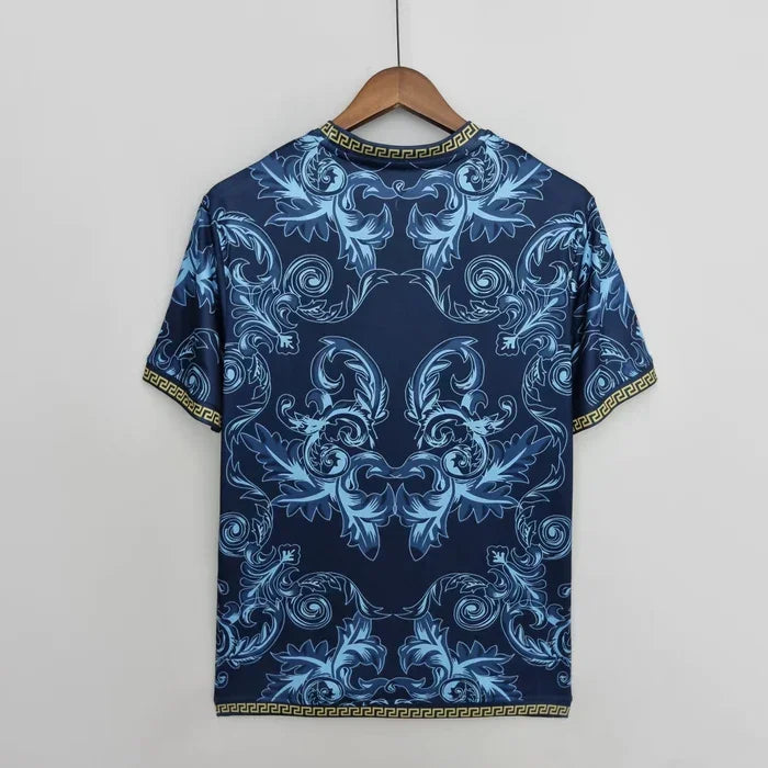 Trikot Italien Saison 2023-2024 Konzept Blau und Gold