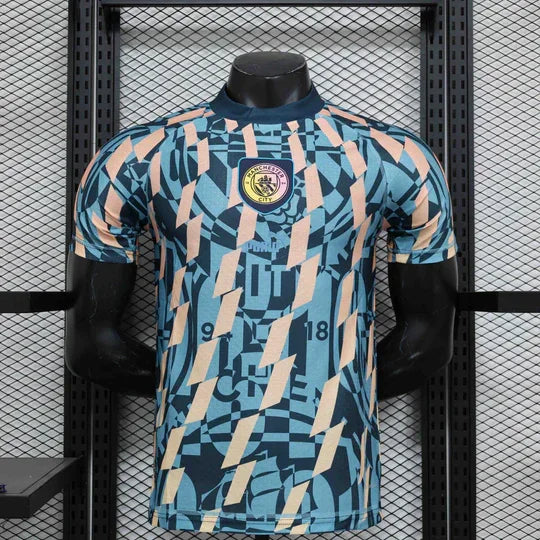 Manchester City Blue Retro Style Special Edition Shirt 24-25