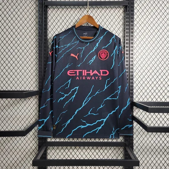 Manchester City Away Jersey 2023 2024 Long Sleeve