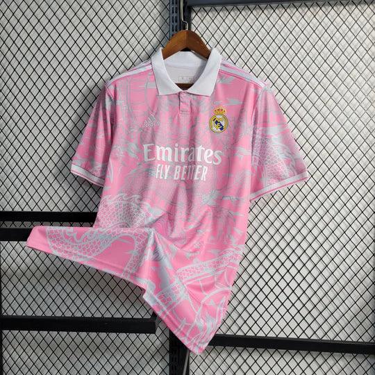 Real Madrid 2023-2024 special edition pink Dragon jersey