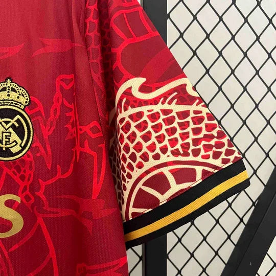 Maillot 2024/25 Real Madrid Concept Dragon Rouge