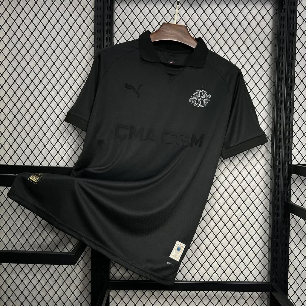 Olympique de Marseille 125th Anniversary 2024-2025 OM Black Football Jersey
