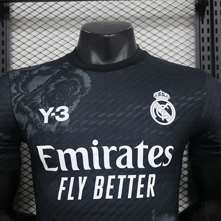 Real Madrid Y3 Black Football Jersey 2024 2025