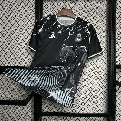 Real Madrid Black & Grey Panther Jersey 2024/25