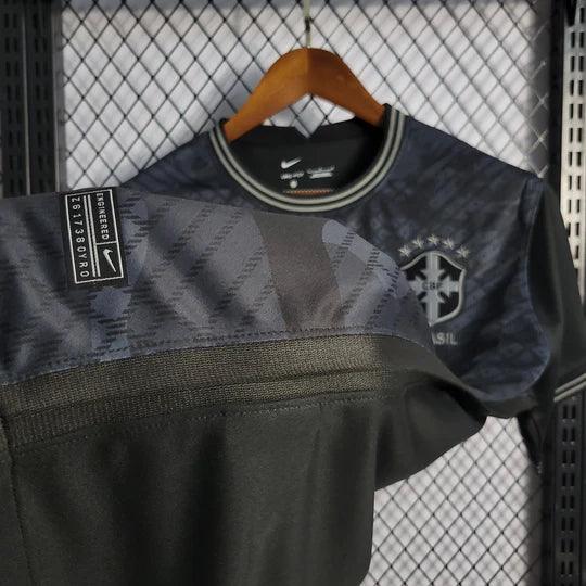 Brasilien-Trikot Saison 2022 Sonderedition komplett schwarz
