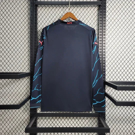 Manchester City Away Jersey 2023 2024 Long Sleeve