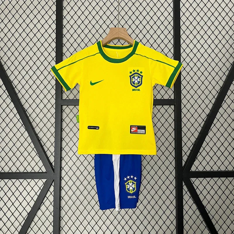 Brasilien Retro Kinder Trikot 1998