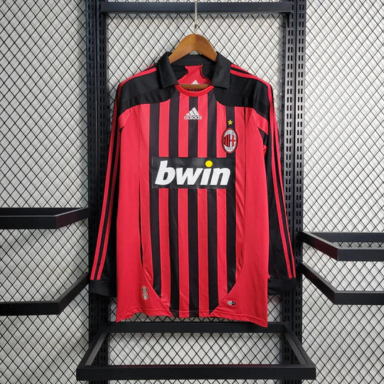 AC Milan Retro Long Sleeve Jersey 2007 2008