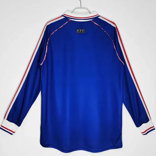 Retro-Trikot der französischen Nationalmannschaft 1998, langärmlig