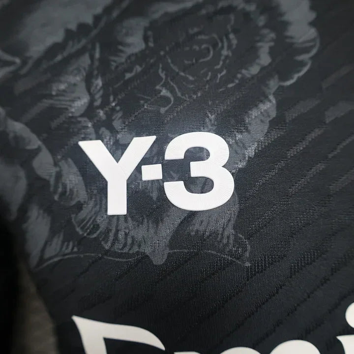 Real Madrid Fußballtrikot Y3 schwarz 2024 2025