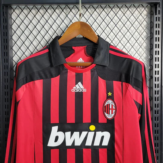 AC Milan Retro Long Sleeve Jersey 2007 2008