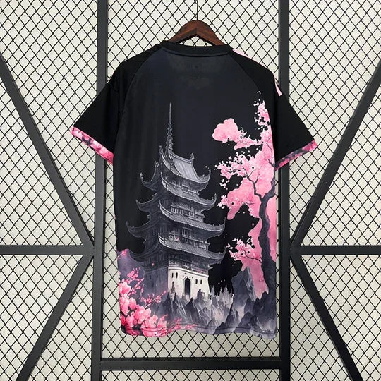 Japan Trikot Saison 2023-2024 Sonderedition schwarzer und pinker Drache