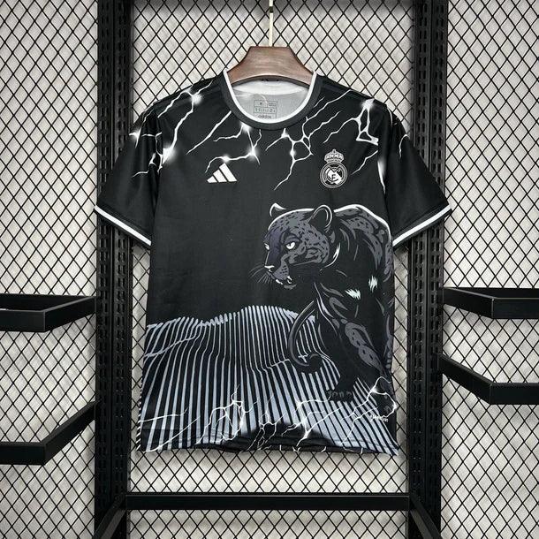Real Madrid Black & Grey Panther Jersey 2024/25