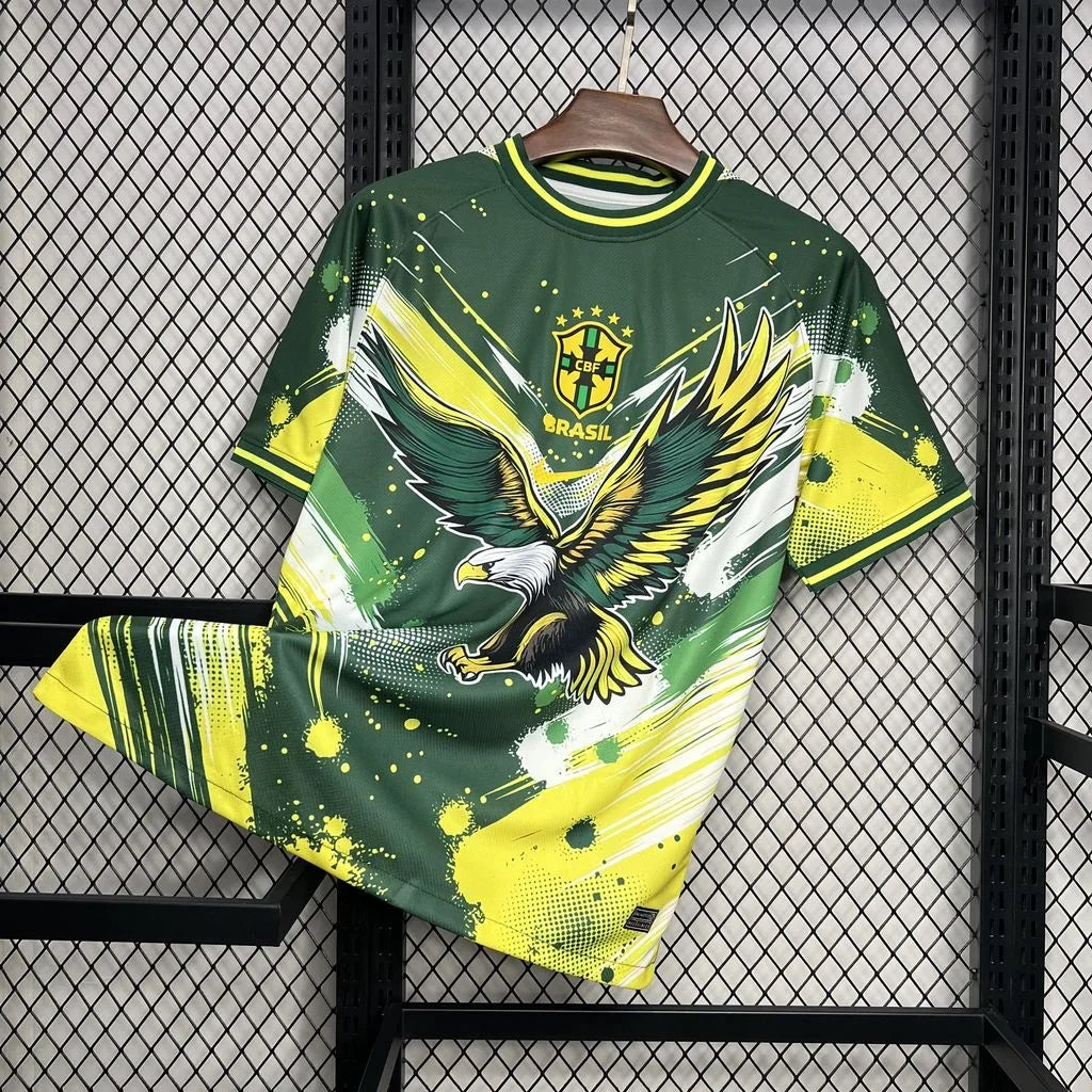 Trikot Brasilien Konzept Grün Gelb Adler 2024-25