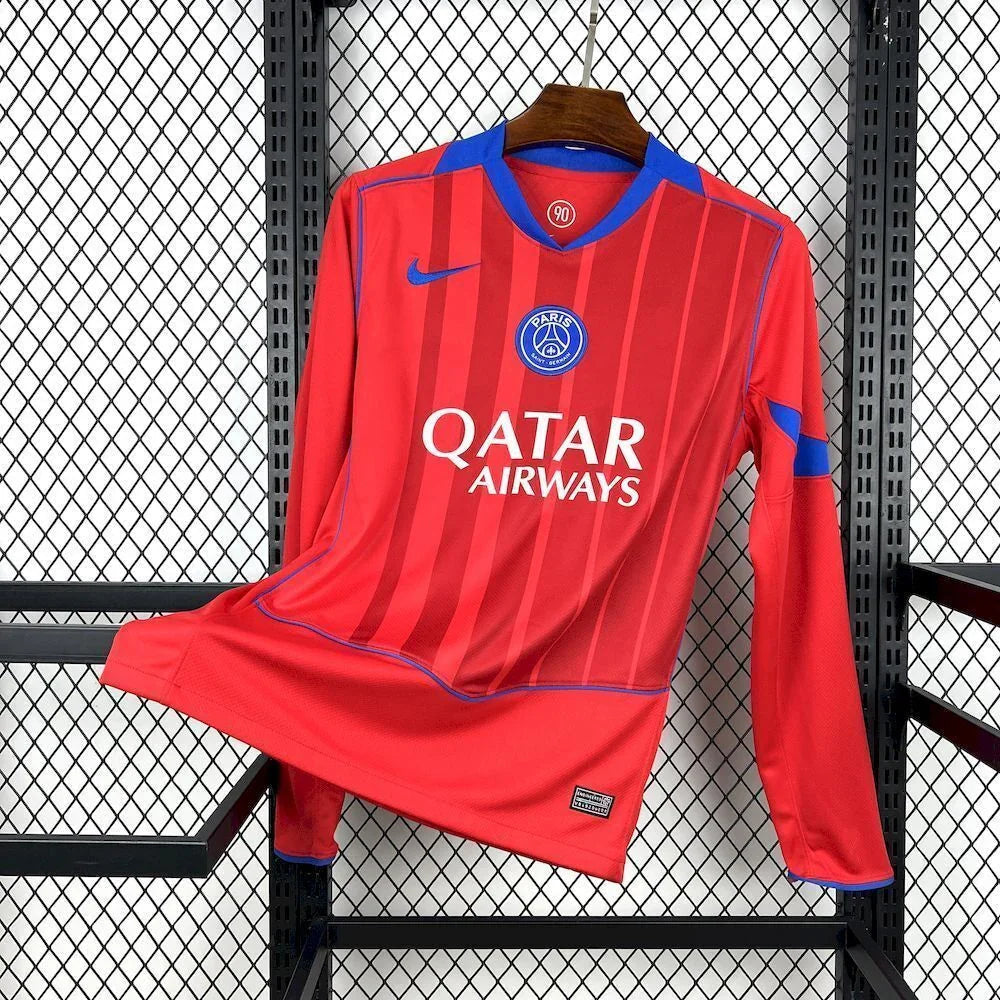 Red PSG Long Sleeve Jersey